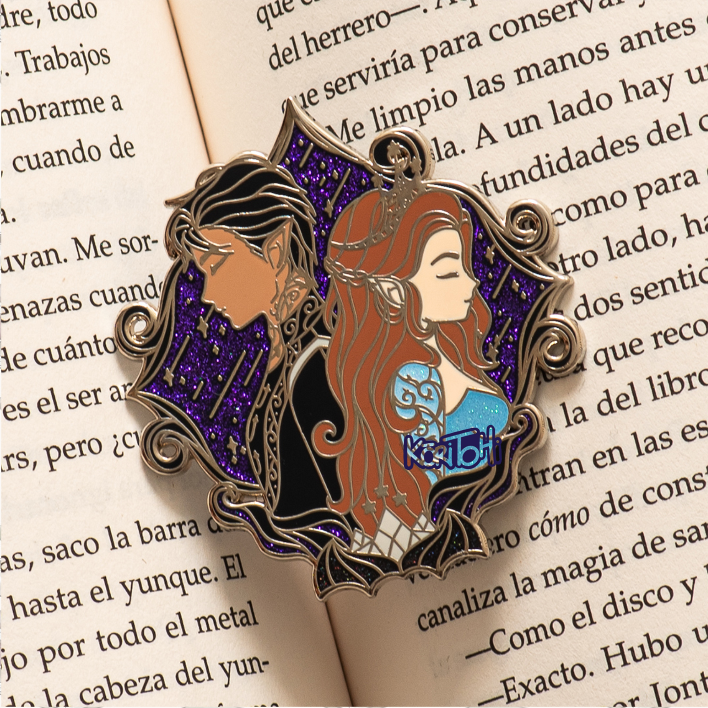 Enamel Pin and necklaces - Under the stars - Feysand - Velaris