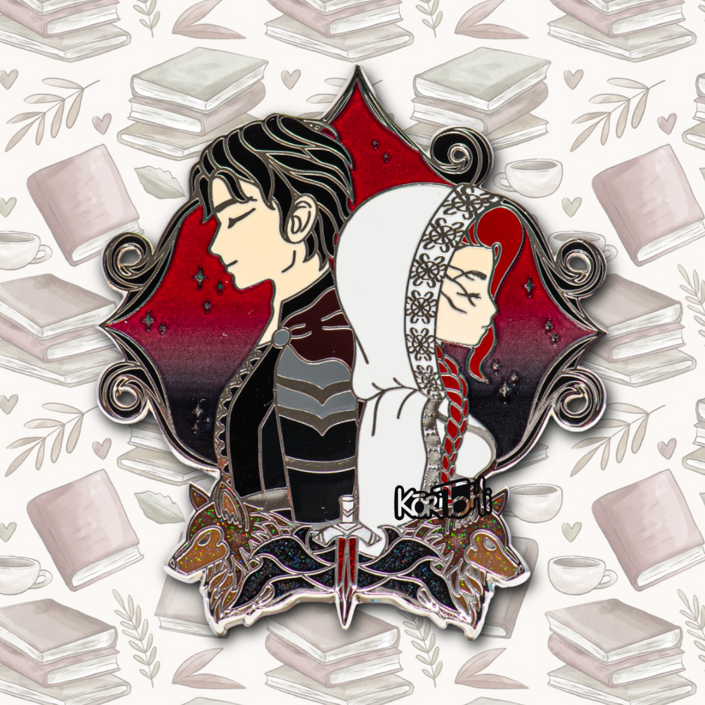 Enamel Pin - La doncella y el príncipe - Poppy y Casteel