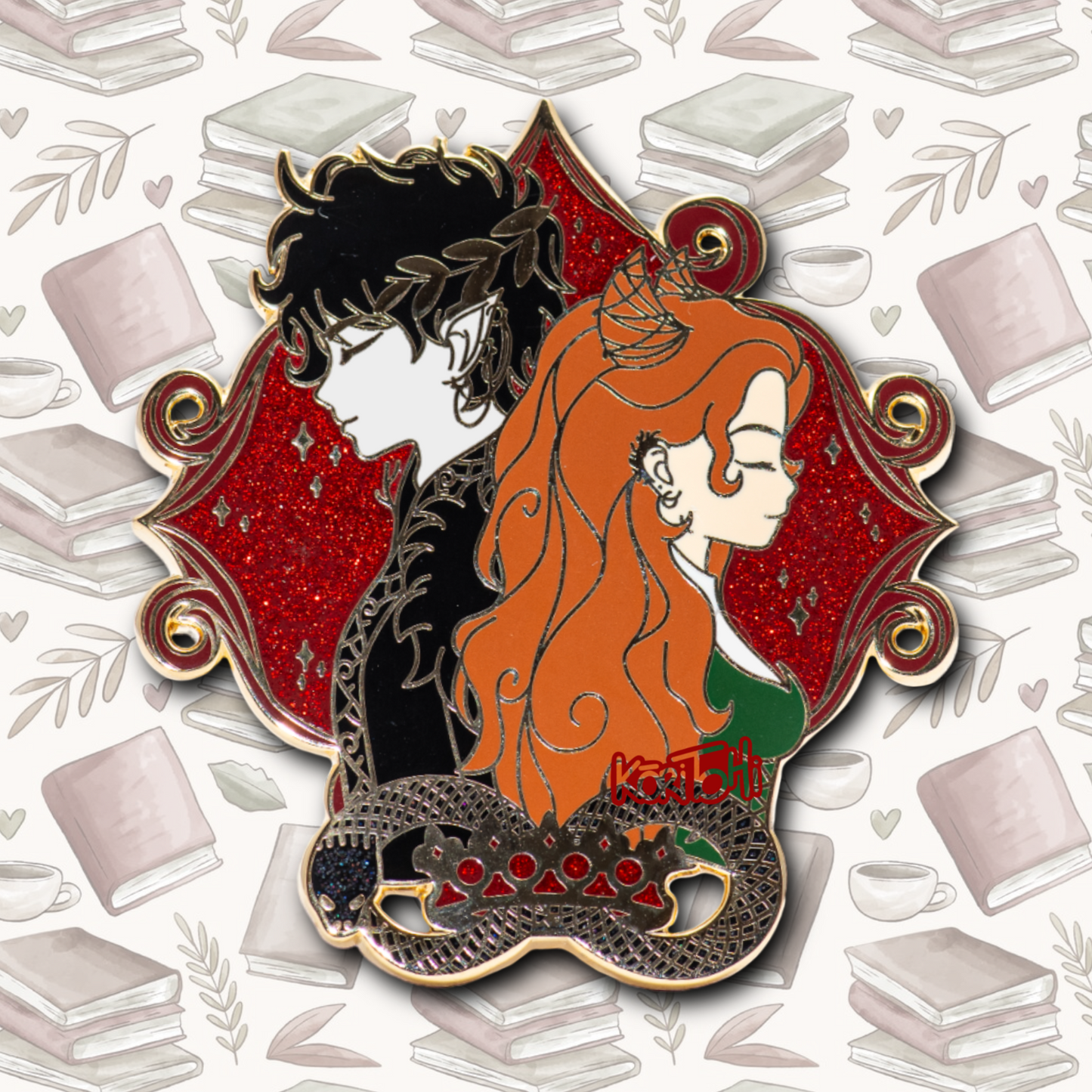 Enamel Pin - Hate and love - Cardan and Jude