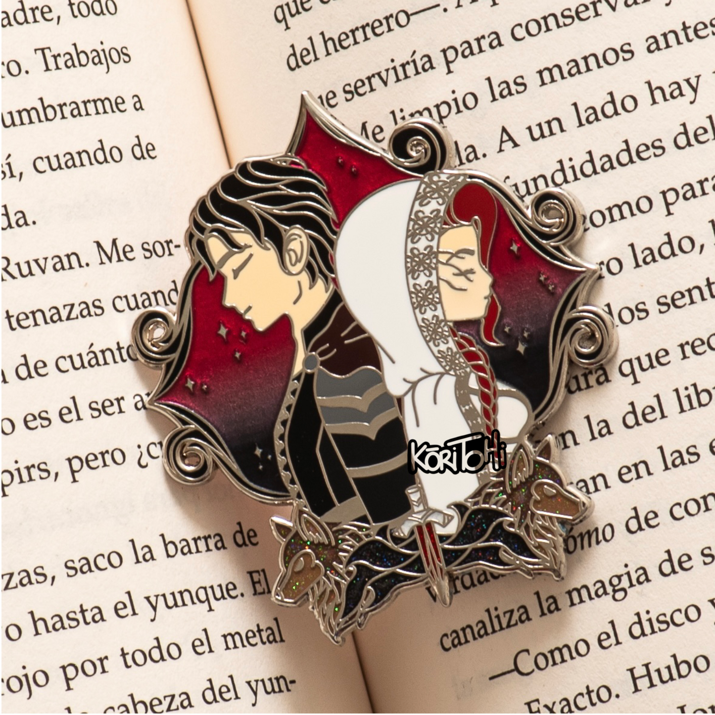 Enamel Pin - La doncella y el príncipe - Poppy y Casteel