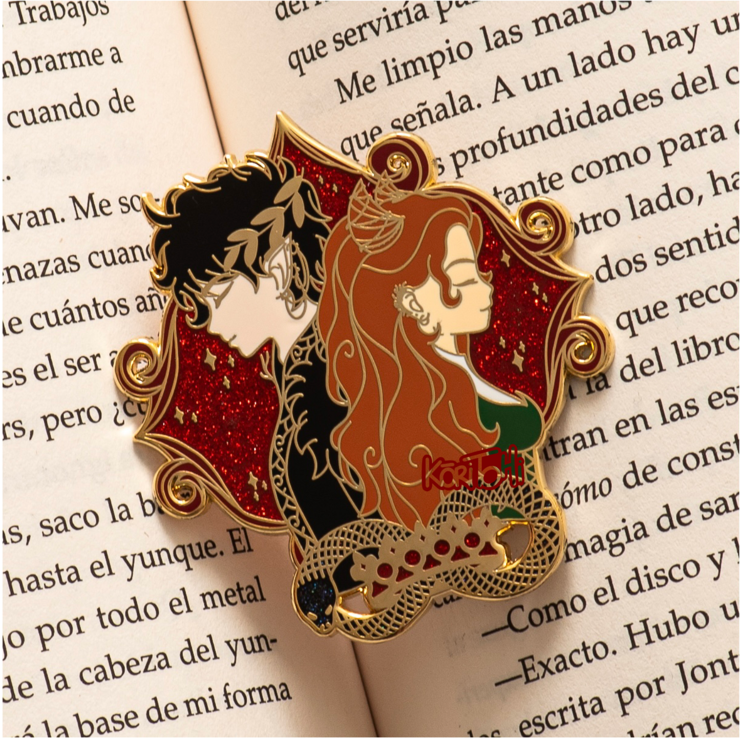 Enamel Pin - Hate and love - Cardan and Jude