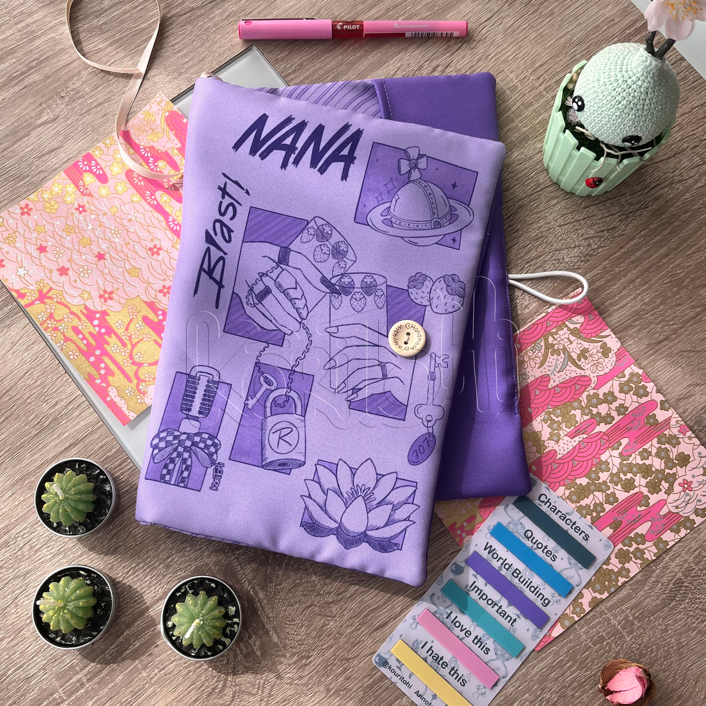 Nana - Funda de libro con solapas