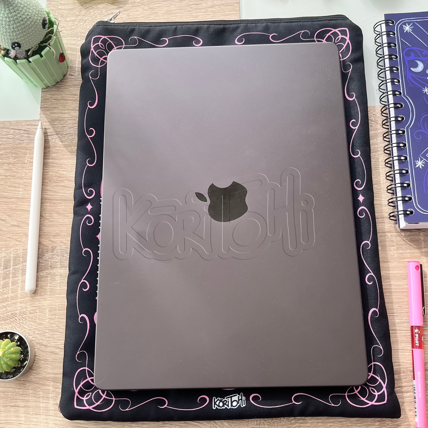 Fantasy lover - Dragón negro - Funda de Laptop / Tablet