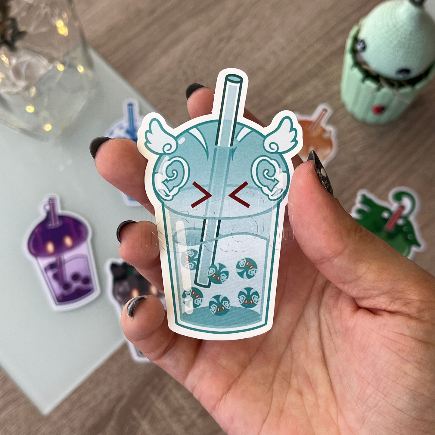 Pegatinas Genshin bubble tea pack