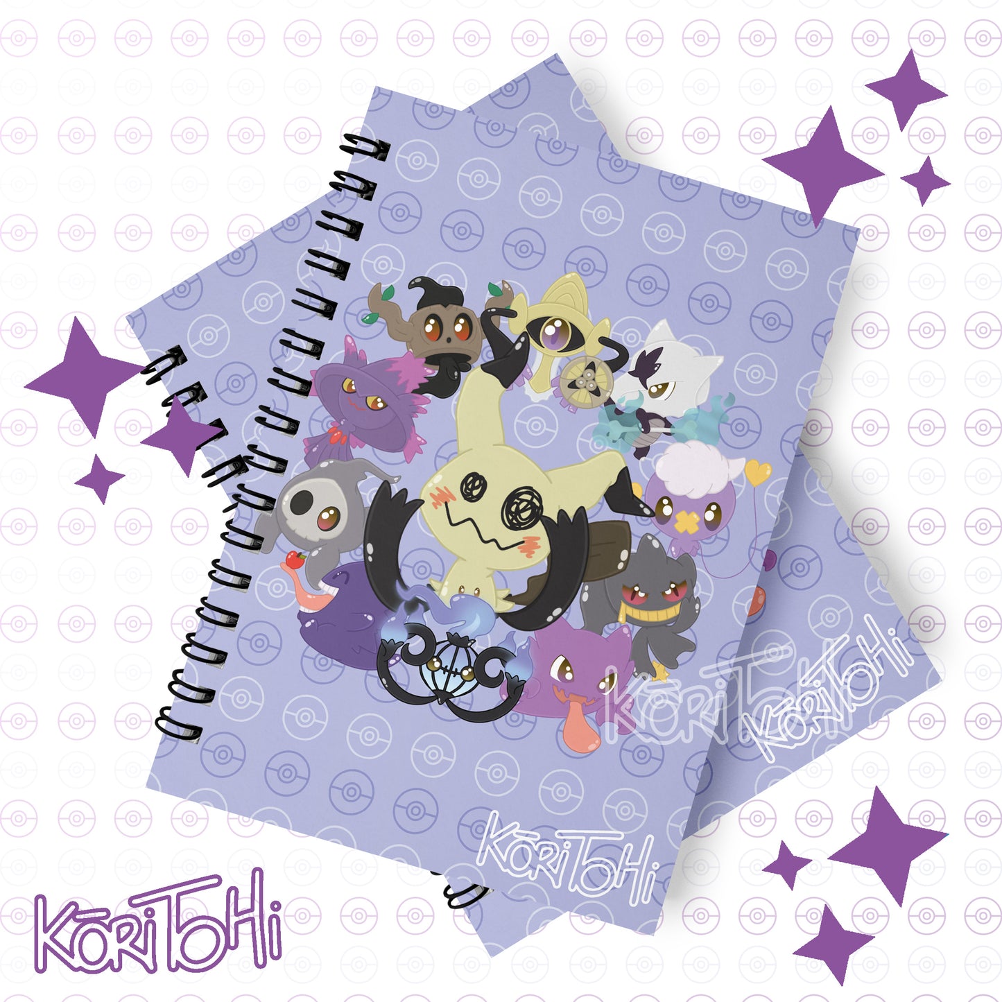 Libreta - Pocketo Monster - Tipo fantasma