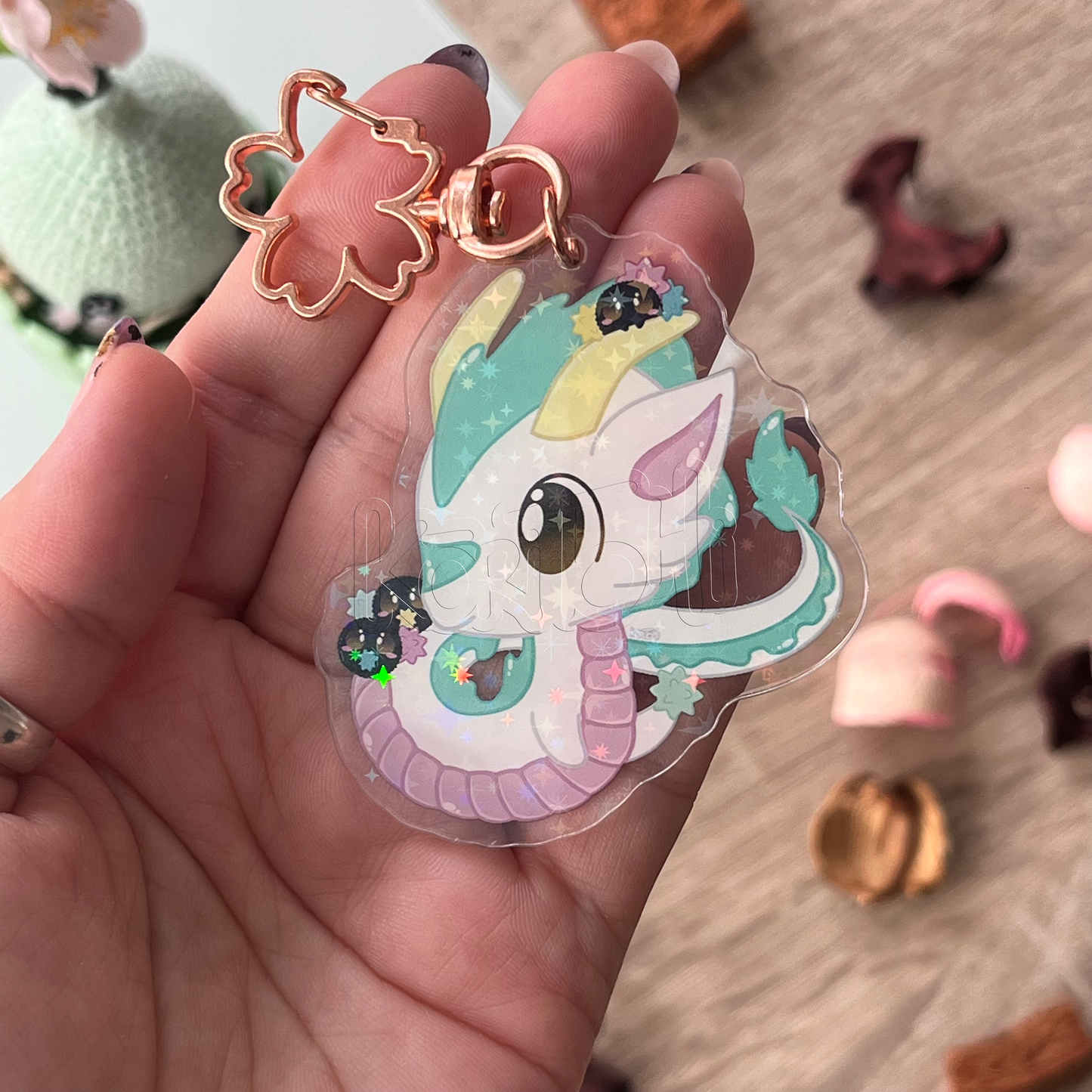 Kawaii Haku Keychain