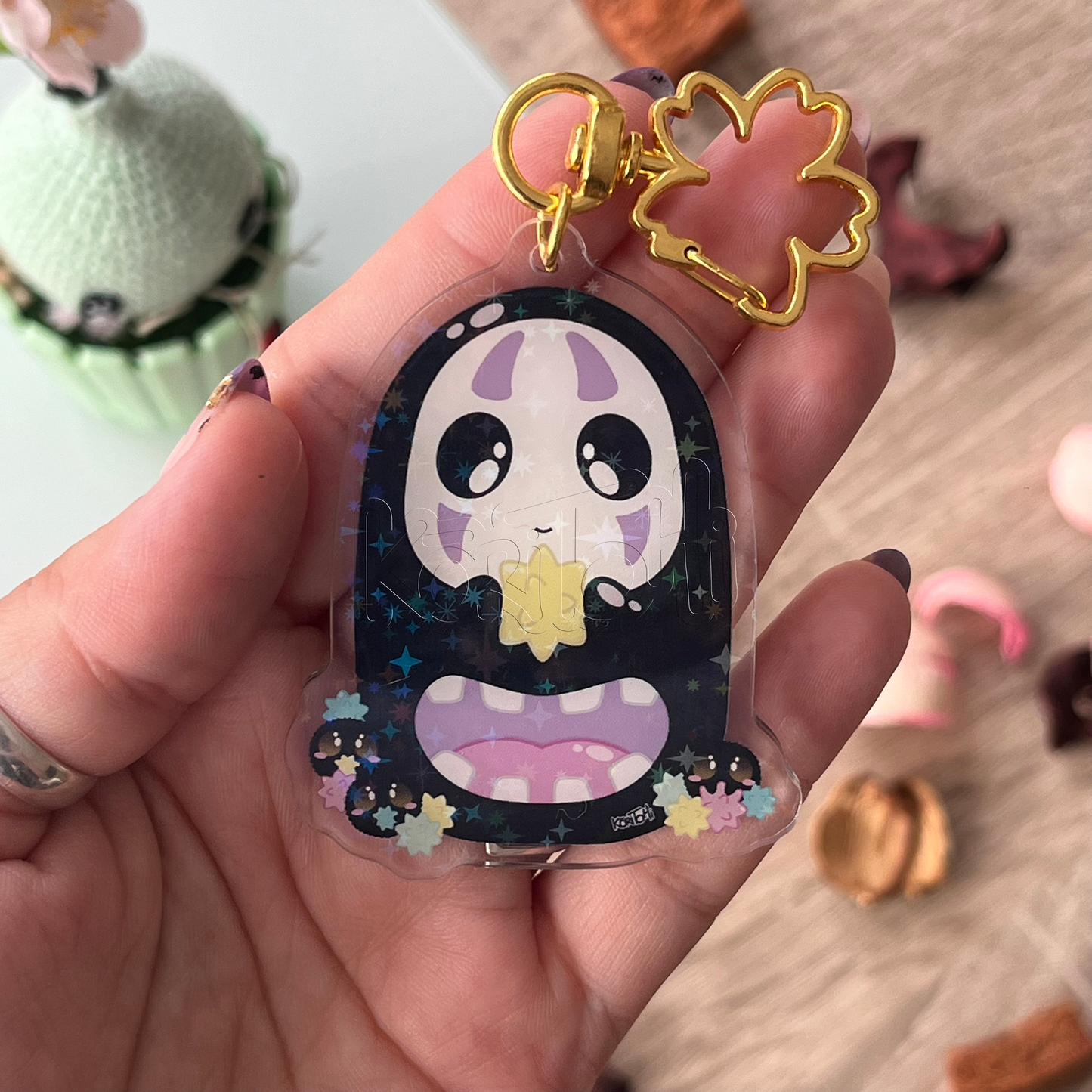 Kawaii faceless keychain