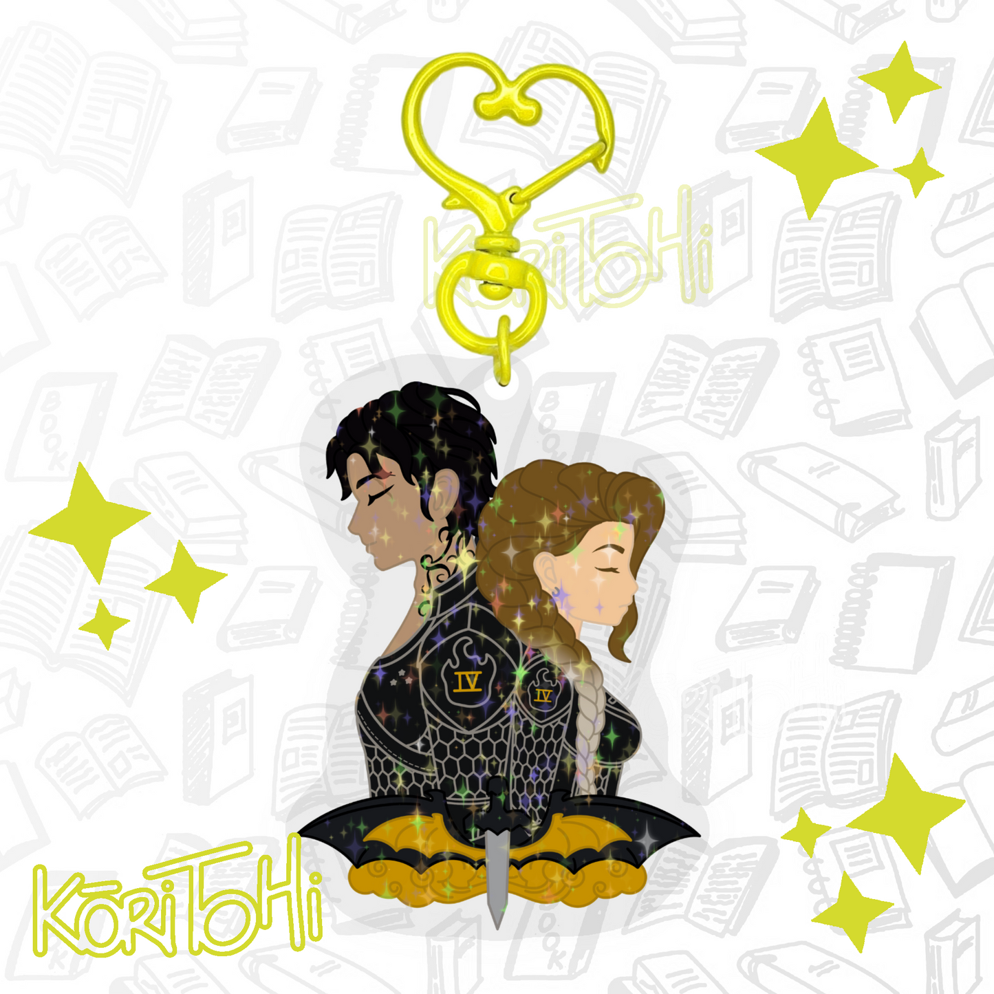 Llavero Violet y Xaden