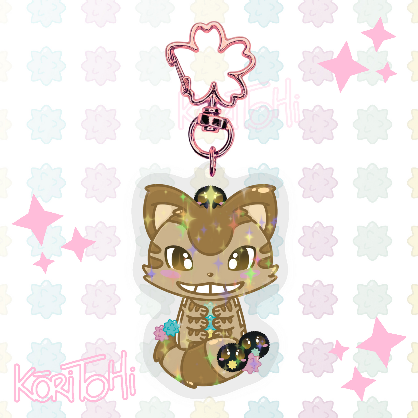 Llavero gato bus kawaii