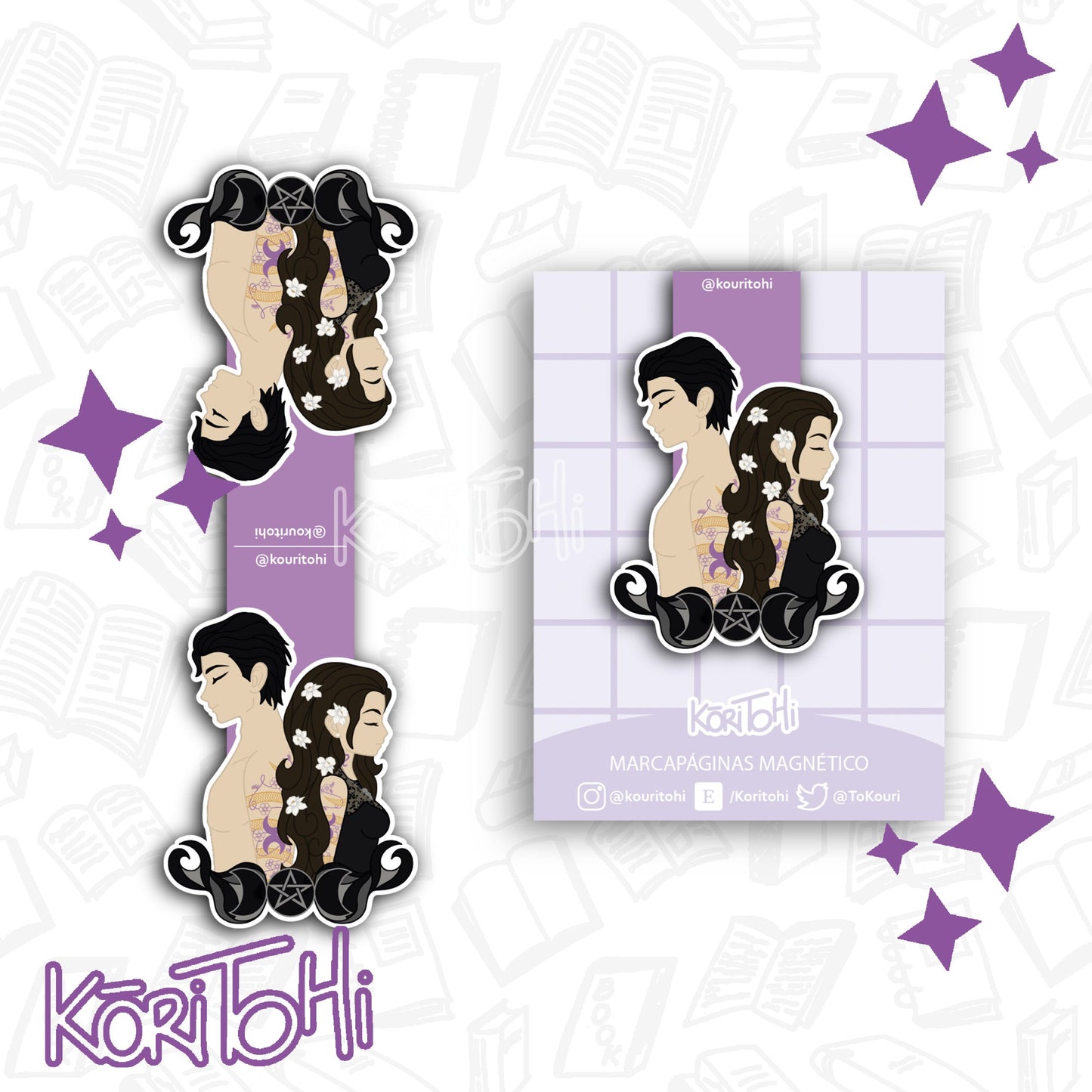 Magnetic bookmark - Emilia and Wrath
