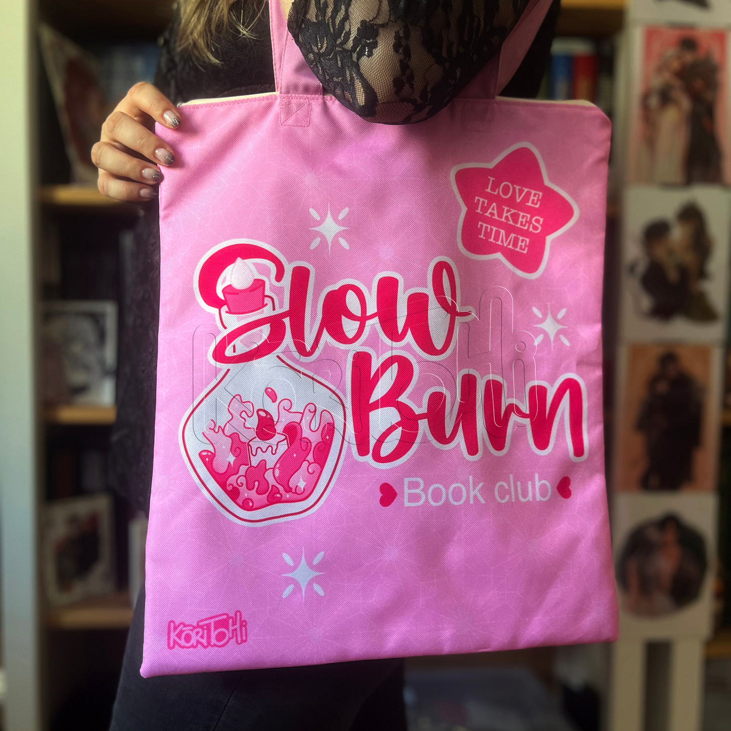 Slow Burn - Bolso con cremallera impermeable de asa larga