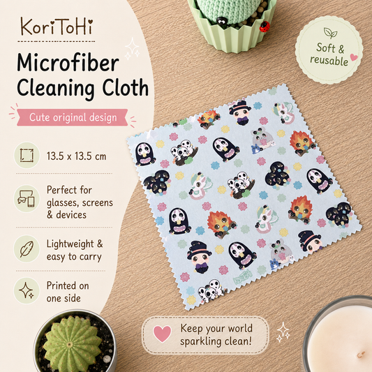 Glasses cleaning cloth - Ghibli fanart