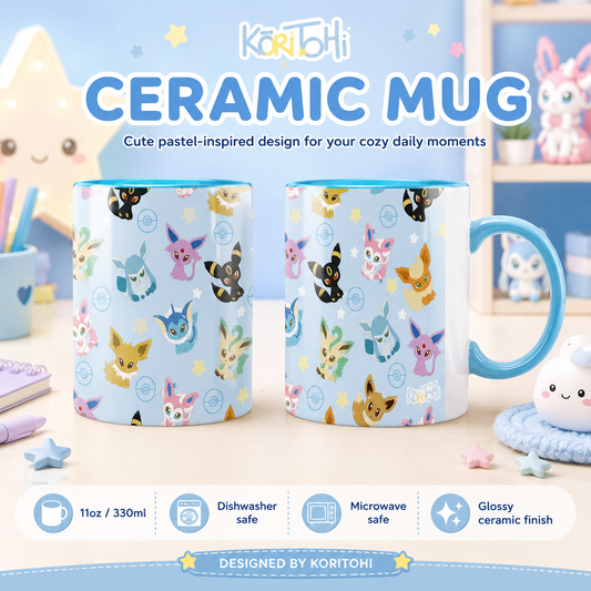 Taza Eevees sublimada