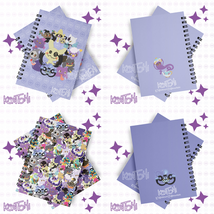 Libreta - Pocketo Monster - Tipo fantasma