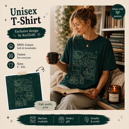 Camiseta Born to read - Book lover