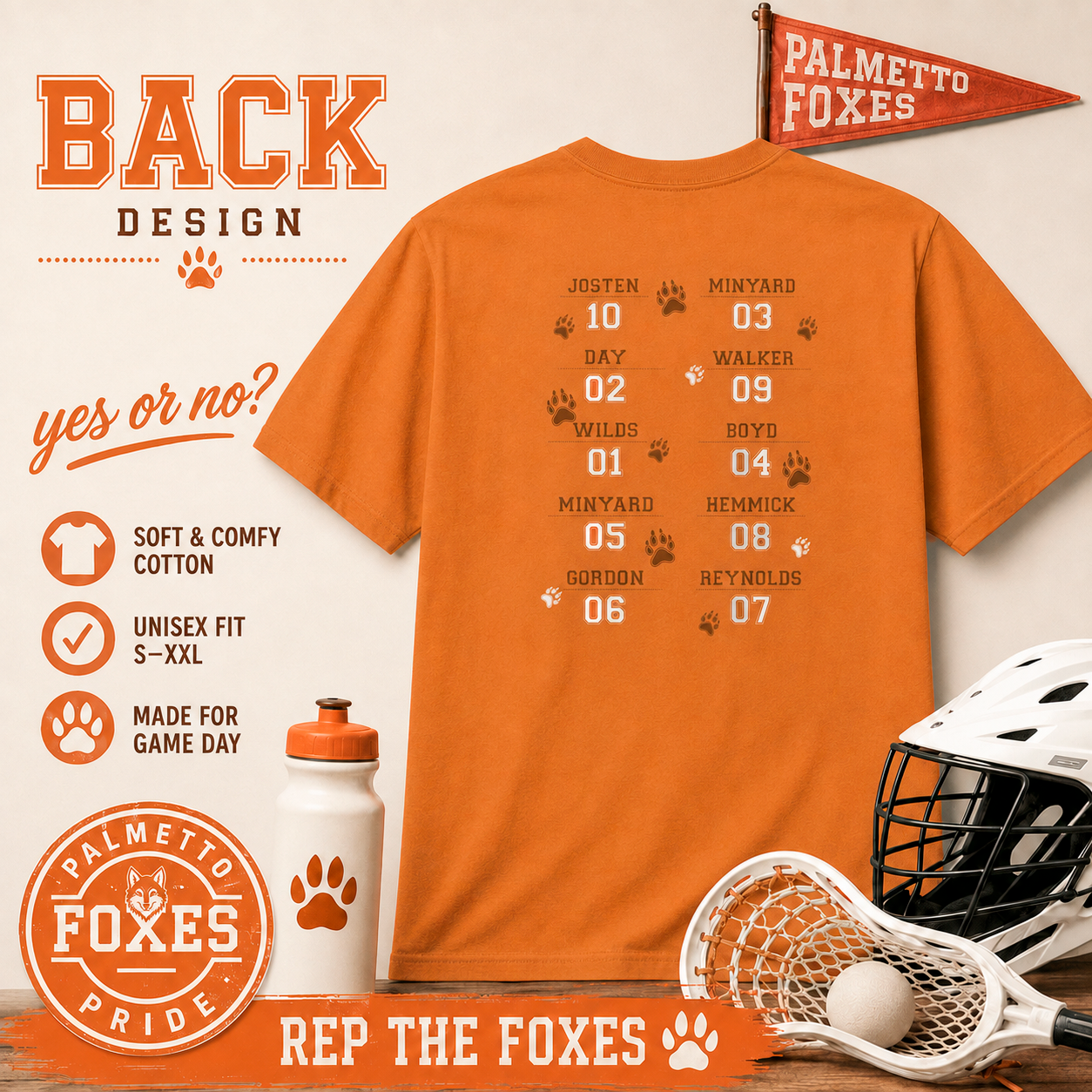 Camiseta Palmetto Foxes