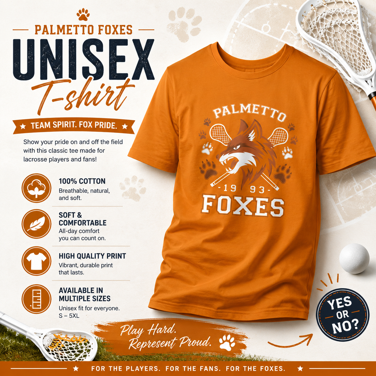 Camiseta Palmetto Foxes