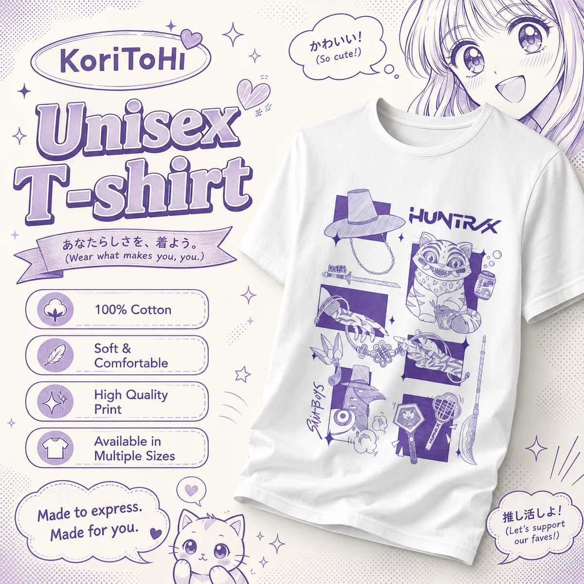Camiseta Kpop Demon Huntrix
