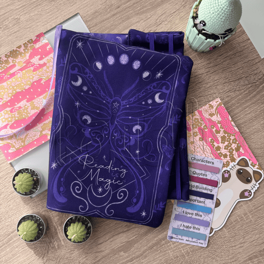 Reading is magic - Polilla - Funda de libro con solapas