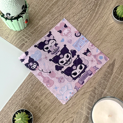 Glasses Cleaning Cloth - Kuromi Fanart