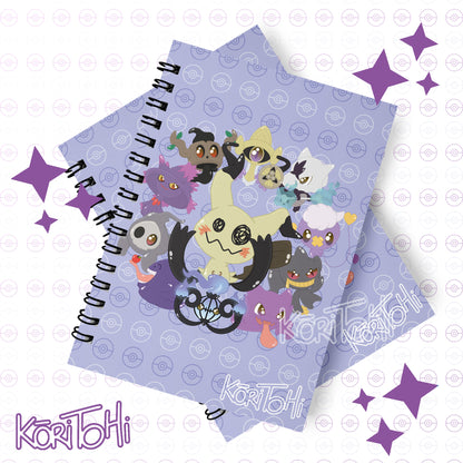 Libreta - Pocketo Monster - Tipo fantasma