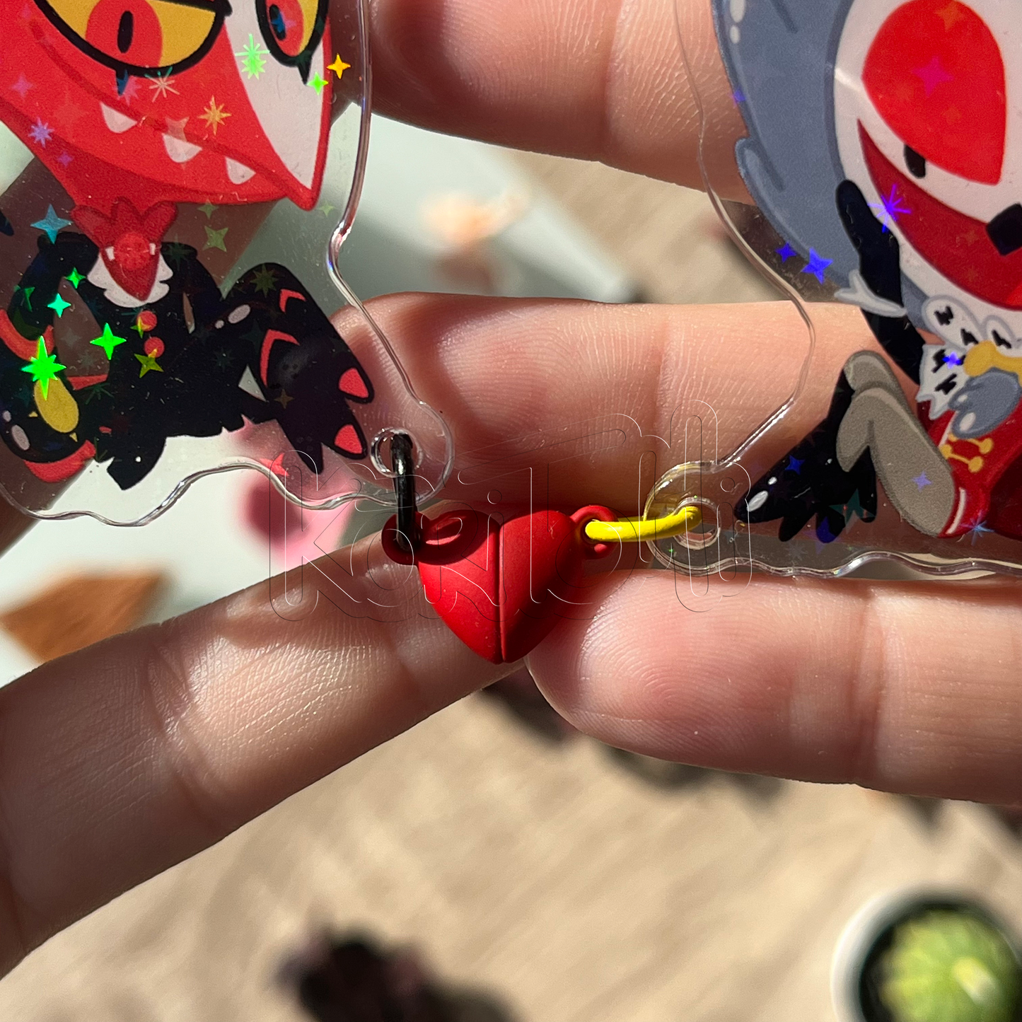 Damen and Laurent Keychain