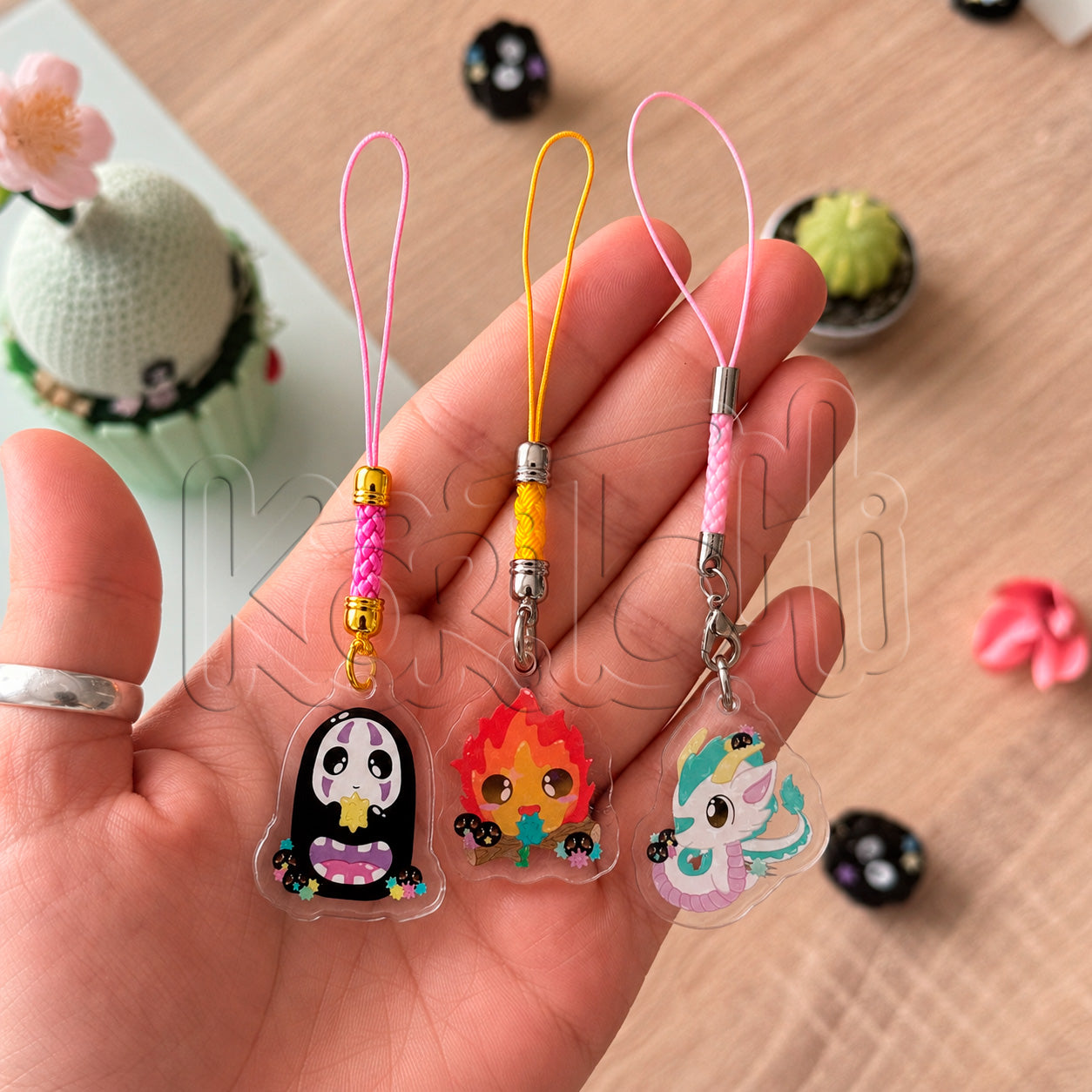 Llavero - Ghibli kawaii characters
