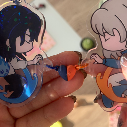 Damen and Laurent Keychain