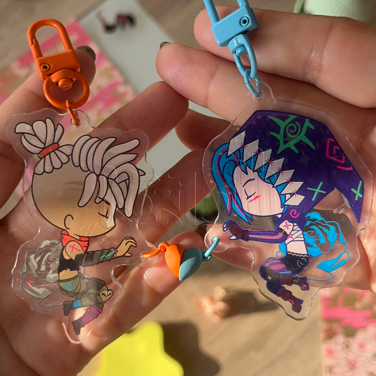 Damen and Laurent Keychain