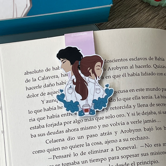 Magnetic bookmark - Adam and Olive