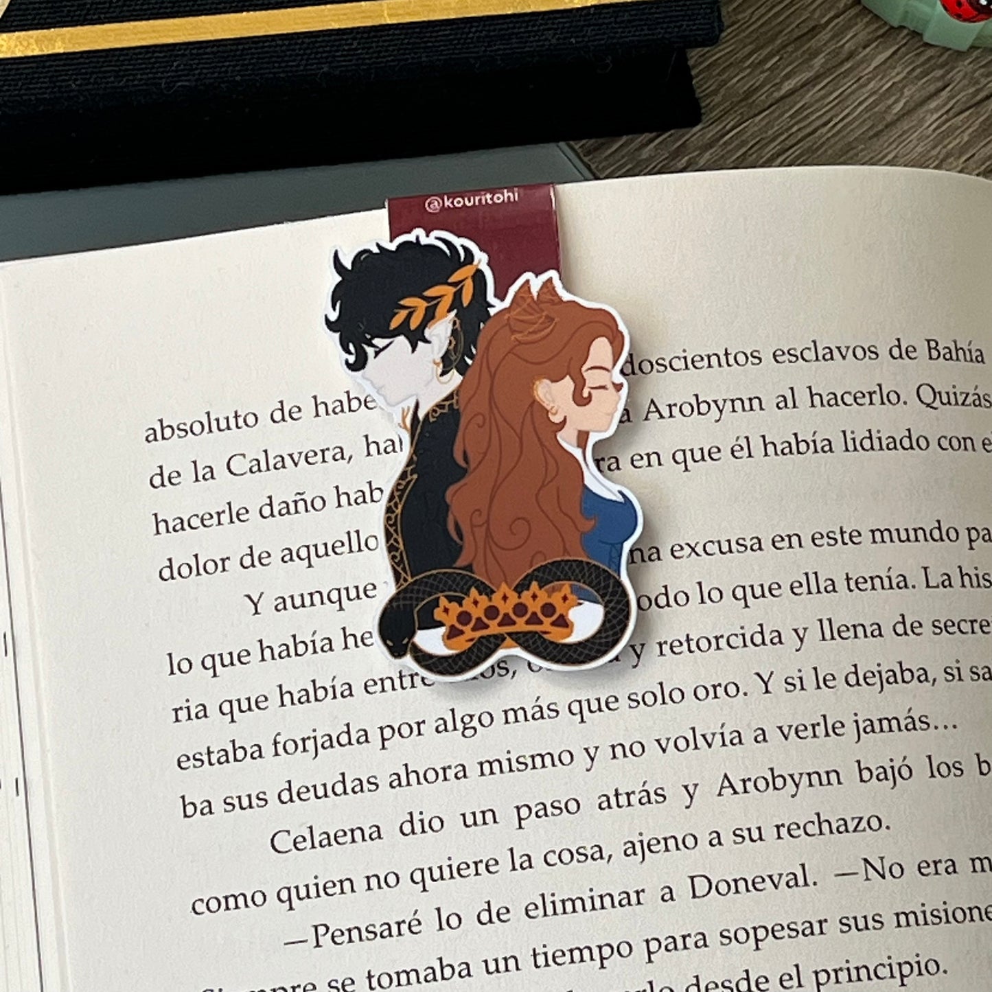 Magnetic bookmark - Jude and Cardan