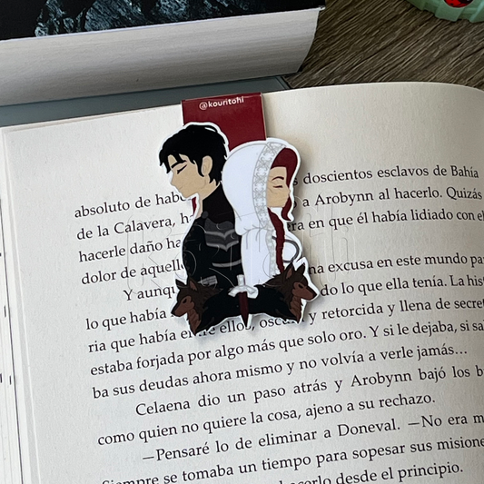 Magnetic bookmark - Poppy and Casteel