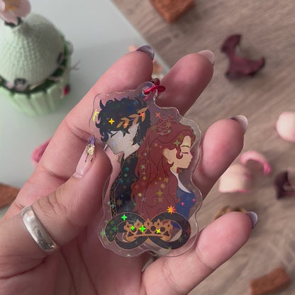 Damen and Laurent Keychain