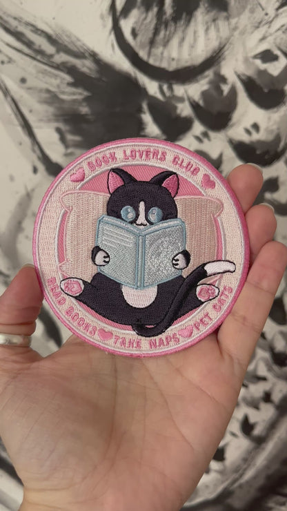 Parche de ropa - Gato lector