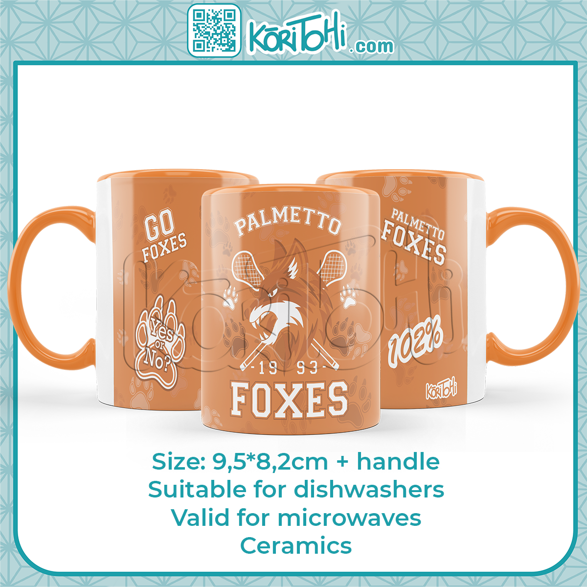 Taza Palmetto Foxes sublimada